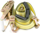  4 Pack  2 x10  Swivel J Hook Wheel Strap Ratchet Car Trailer Carrier Tire Tie