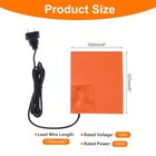 2pcs Heater Mat Silicone Heating Pad 120v 150w Heating Pad 127mm X 102mm