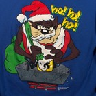 Vintage 1994 Tultex Sweatshirt Men Xl Blue Tasmanian Devil Taz Graphic Christmas