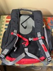 Burton Snowboard Skateboard Strap Backpack School Travel Bag Black Red Grey