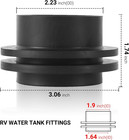  2-pack 1-1 2  Rv Rubber Grommet  12483   Rv Water Tank Fittings Holding Tank Fi