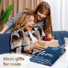 Mom Birthday Gifts  Mom Floral Blanket 60  X 50  Blue
