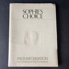 1982 Sophie   s Choice Movie Press Kit     15 Photos   Notes   Folder     Meryl Streep