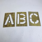 Vintage Reese   s Adjustable Brass Stencils Original Box 6  Letters 3  Numbers