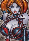 Harley Quinn Arkham Sketch Card Original Art Sexy Hot  