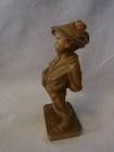 Vintage German Carved Wood Black Forest Boy   j