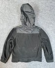 Nike Sportswear Jacket Boys Size L Black Sherpa Windrunner Full Zip Hoodie