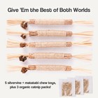 Silvervine Sticks For Cats 5 Pcs  Natural Catnip Cat Chew Toys For Indoor Cat   