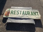 Vintage 1940s Original Coca Cola Advertising Restaurant Privilege Panel Sign