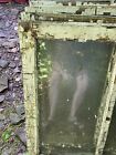 29  X 27 5   Antique Vintage Old Window Sash 2 Pane Wavy Glass 