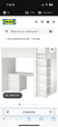 Ikea Twin Loft Bed With Desk   Closet  Great Condition 