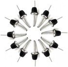 12 Pack Stainless Steel Bottle Pourers Tapered Spout Liquor Pourers 