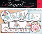 1950s Vintage Vogart Embroidery Transfer 287 Uncut Floral Pillowcase Motifs