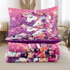 Bedding Set Pink Purple Unicorn Comforter Set Kids Bedding Twin Yh-unicorn-19