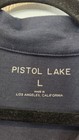 Pistol Lake Navy Blue Short Sleeve Polo Shirt Sz Large  Made Los Angeles  Usa