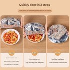 Food Covers 10 Pieces Aluminum Foil Reusable Food Containers Elastic