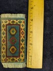 Set Of 4 Antique Tobacco Inserts Cigarette Felts Mini Silk Fringe Dollhouse Rugs