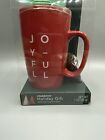 Starbucks   Holiday Gift With   joy Full  Ceramic Travel Mug With Lid   Cocoa