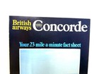 Vintage British Airways Concorde Your 23 Miles A Minute Fact Sheet Advertisement