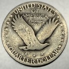 1930-p Standing Liberty Silver Quarter Vg Very Good 25c Coin Free Shipping -4578