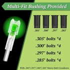 4pcs Lighted Nocks Universal Fit For Crossbow Bolts With Green clear 