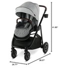 Graco Premier Modes Lux Child Stroller Carriage Midtown Collection In Grey New