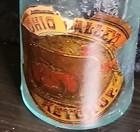 1800 s   Early 1900s   Ohio Valley Ketchup Bottle   W  Original Label   Cork Top