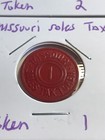 Lot Of Five  Plastic Sales Tax Tokens