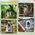 Garden Bird House Wood Hanging Bird House Wooden Birdhouse Gift For Bird Love   