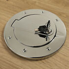 Locking Fuel Door Tank Cap Cover For 2003-2010 Hummer H3   H3t Aluminum Chrome