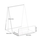 5pcs Clear Acrylic Book Stand With Ledge pictures Albums Comic Cd Display Stand