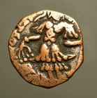 H16-42 Hephthalites   Alchon Huns In Kashmir  Toramana Ii  C 540-70ad  Ae Stater