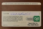 Vintage Citizens Southern Interbank Credit Charge Card