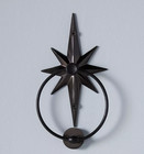 Nwt Anthropologie Arthur Star Doorknocker Door Knocker Black Anthracite Metal 8   