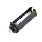 2pcs Cylindrical Black Plastic Battery Holder For 3 Aaa Battery Flashlight Torch