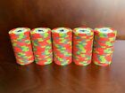  100  Card Casino    2 Paulson Poker Chips - Over Labeled See Description Vg
