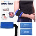 Hot Cold Pack Ice Gel Therapy For Head With Compression Wrap Pain Relief  5x11  