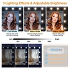 Vanity Set With 11 Led Lighted Large Mirror Makeup Dressing Table With 7 Drawers