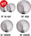 Low Volume Cymbal Pack 14  Hihats 16  Crash 20  Ride 5-piece Drum Set Us