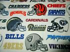 Nfl All Teams 2000 Flannel Piece Fabric 16  X 21  