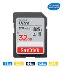 Sandisk Sd Card 16gb 32gb 64gb 128gb Ultra Memory Card Camera Trail Cam Computer