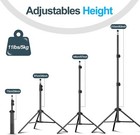 7 Ft Light Stand For Photography  Portable Photo Video Tripod Stand  2 Pack Ligh