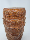 Angkor Wat Buddha Hindu Cambodia Bayon Formosa Wood 12 1 4  Carved Sculpture