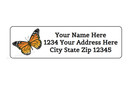 30 Monarch Butterfly Personalized Return Address Labels 1 In X 2 625 In