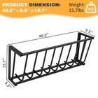 40 5  Long Horse Hay Feeder Metal Wall Mounted Hay Rack For Horses sheep goats