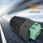 100pairs Male Female 2 1x5 5mm Dc Power Plug Jack Adapter Connector For Cctv Lot