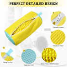 1 Pc Shoe Laundry Bag Padded Mesh Washing Protector With Zipper