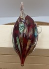 Murano Style Aventurine Glass Dolphin Red Copper Multicolor Millefiori 