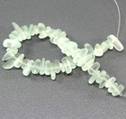 Pebble Beads  Light Aq1ua W sea Glass Finish  6x9mm  22 Pcs 