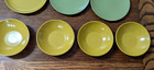 Set Vintage 12 Genuine Melamine Made Usa 4 Bowls 5   2 Cups  6 Plates 6 
